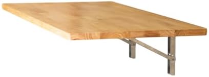 StoreYourBoard Wakefield Fold Away Wall Mounted Work Bench, Butcher Block Hardwood Table, 40 in. x 18 in. Folding Work Area, Supports up to 200 lbs