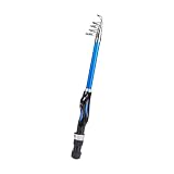 【Buena calidad】 de pescar telescópica está hecha de fibra de vidrio de primera calidad y material PP, resistente, liviana y de uso prolongado.