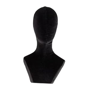 Perfk Mannequin Kopfmodell Perückenständer Schwarz