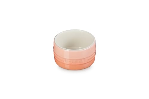 Le Creuset Stoneware Round Straight Wall Ramekin, 7 oz., Peche by Le Creuset - Used condition - US$9.94