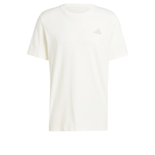 Jersey, 1% cotone adidas Uomo Essentials Single Jersey Embroidered Small Logo Tee, off white, XXL