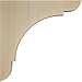 Ekena Millwork BKTW01X08X08OLRW Medium Olympic Wood Wood Brackets, 1 3/4