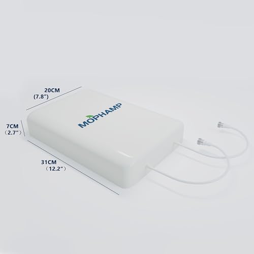 Image of 2x2 MIMO Antenna 5G 4G LTE External Directional for T-Mobile Home Internet, Verizon, AT&T | 32.8' SMA Cable, TS9 Adapters
