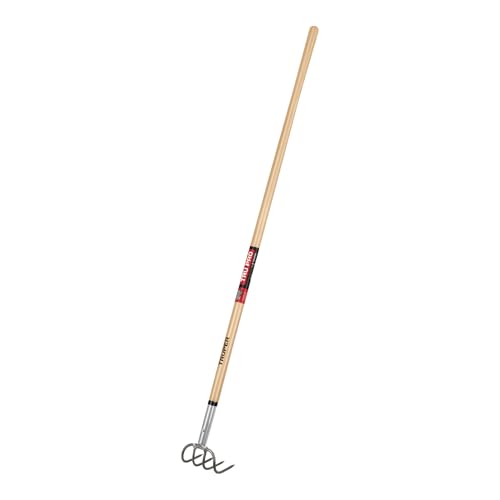 Cultivador Truper Tru Pro 4 púas, mango de madera 60 in miniatura 1