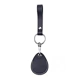 Temvue RFID Key Fob Holder, Access Card Key Chains, NFC Smart Key Tag Protector, Common Key Fob Cover(Black)