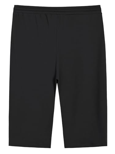 Weintee Women's Plus Size Petite Drawstring Knit Capri Pants with Pockets2