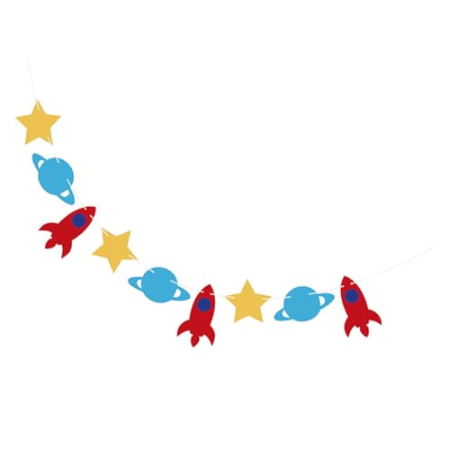 Cabilock Birthday Celebration Decor Flag Banner Party Props Hanging Pendants Bunting Set