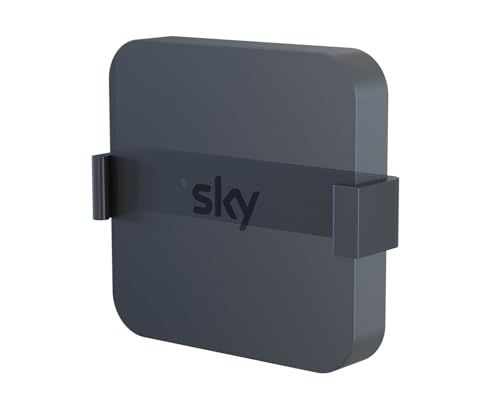 mywallmount Sky Stream Puck Wall Mount Bracket, Wall Mount Clip, Complete with Fixings – Vertical or Horizontal Mounting – Bio-Degradable Plastic – L11.4xW2.6xD2.2cm