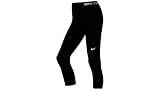 NIKE Women's Pro Cool Capris Black/White SM