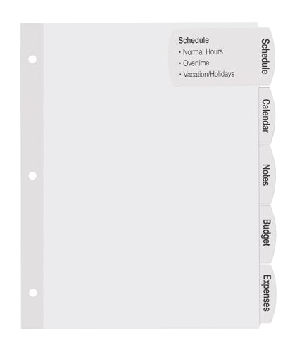 Intercalaires imprimables Avery Big Tab avec onglets faciles à décoller - 3