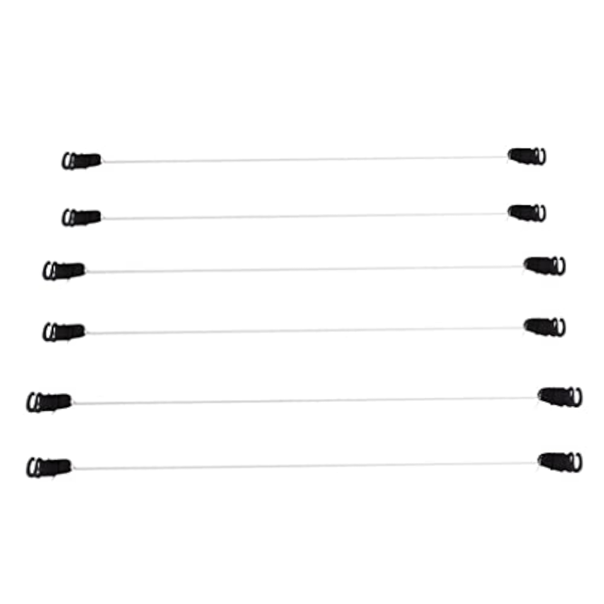 6 Pairs No Elastic Fish Line Nylon Wire Hook for Hair Extensions