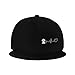 Bichon Dog Heartbeat Line Fashion Flat Brim Sun Hat Unisex Outdoor Baseball Cap15 Black