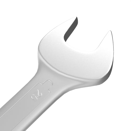 Image of Groz Combination Spanner 25 mm, Length 282 mm | DIN 3113 Standards | Chrome Vanadium, Matt Satin Chrome Combination Wrench Tool | CSP /DIN /25G