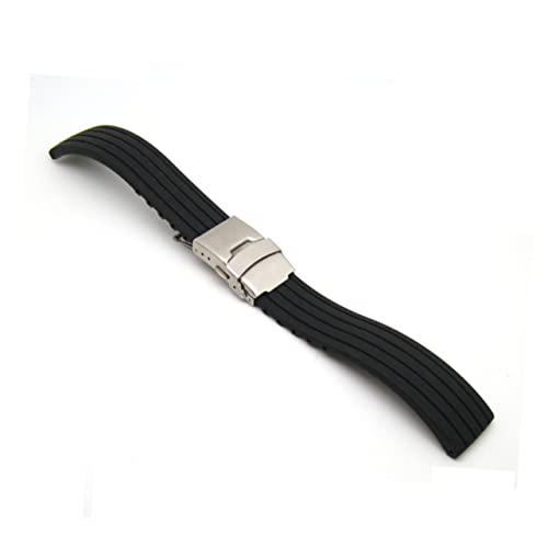 Bracelet silicone 18mm Amosfun imperméable à rayures verticales