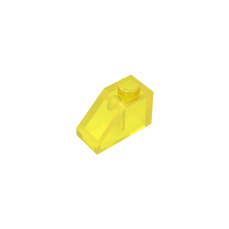 Gobricks 3040 Slope Brick 2x1 Sloped Brick 50 Pieces GDS-588 Compatible with Lego Building Blocks Color:Trans Yellow