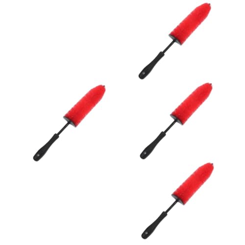 NIYANGLE 4 Piezas Cepillo para Limpiar Ruedas Los Autos Cepillo De Rueda Cepillo De Coche Rueda para Limpiar Ruedas Cepillos para Llantas para Limpiar Ruedas Cepillo De Detalles Planchar
