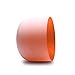 FMTY 10inch Crystal Singing Bowl Orange D Note Sacral Chakra with soft carrying case and Singing Mindfulness, Yoga, Spiritual and Body Healing and Energy Cleansing