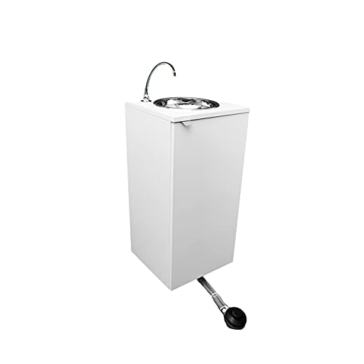 EXPRESS WATER Fregadero PORTÁTIL, Independiente DE Agua Y Red ELÉCTRICA, Certificado, Mod. BÁSIC Blanco