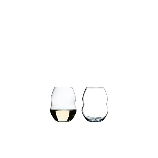 RIEDEL Swirl Lot de 2 bouteilles de vin blanc