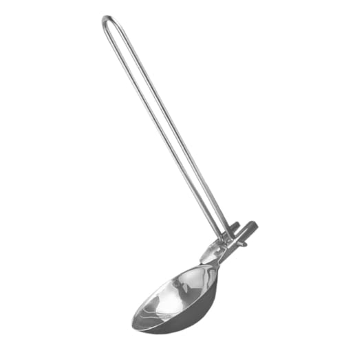 Foldable Stainless Steel Camping Spoon Portable Soup Ladle for Backpacking