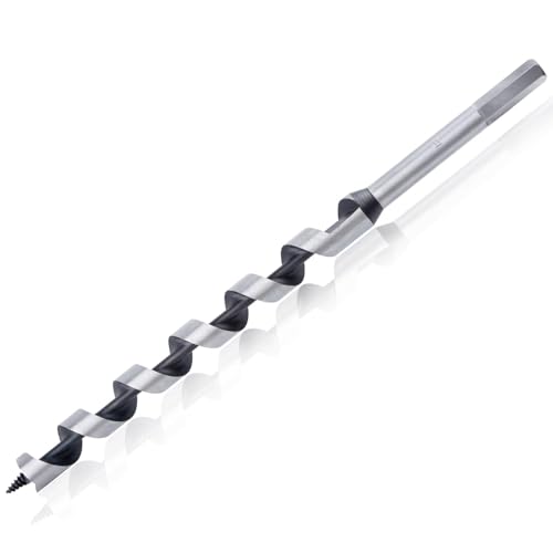 SPEEDWOX 3/4-Inch x 12-Inch Long Auger Drill Bit For Wood Hex Shank 2/5-Inch One Piece, Ship Auger Long Drill Bit For Wood Hole Cutter In Hardwood, Softwood, Plastic, Drywall And Composite Materials 1 SPEEDWOX 3/4-Inch x 12-Inch Long Auger Drill Bit For Wood Hex Shank 2/5-Inch One Piece, Ship Auger Long Drill Bit For Wood Hole Cutter In Hardwood, Softwood, Plastic, Drywall And Composite Materials
