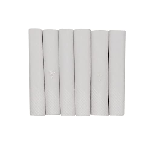 Van Heusen Men's Cotton Handkerchief (Pack of 6) (8904241906423_UAEV5296_One Size_White)