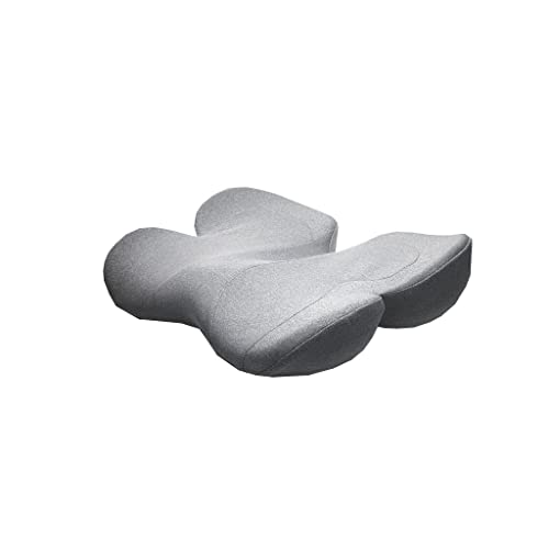 Coussin chaise de bureau gris ergonomique et coussin de siège toutes saisons pour sédentaire