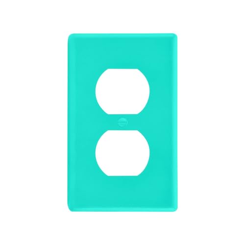 Mint Green Decorative outlet covers wall plate cute wall switch plates tapa para interruptor de luz Duplex Outlets 4.53 x 2.76