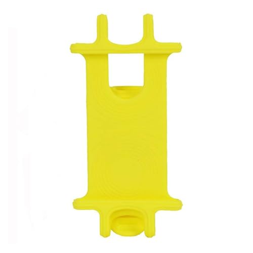 Support de telephone universel silicone jaune pour navigation GPS velo et moto