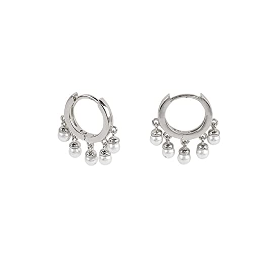Boucles d'oreilles créoles en Zircon brillant pour femme au design rond intemporel