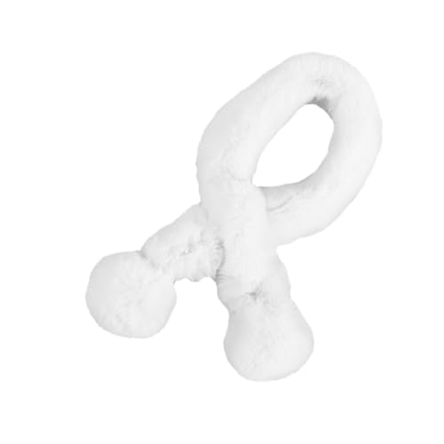 Homoyoyo 1pc Boys and Girls Scarf Plush Cross Tie Design for Easy Wear Thick and Warm Boy Girl Scarf for Autumn and Fashion
