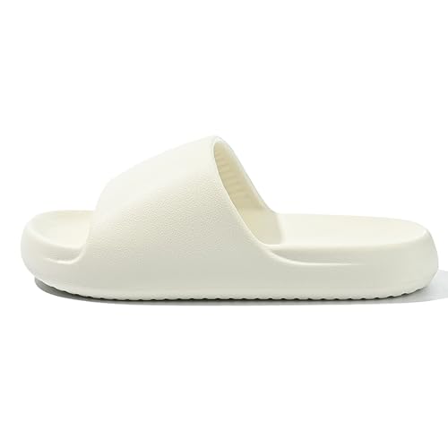 Image of Jerzmy Comfy Slides for Women Men | Extra Soft Pillow House Slippers Pool Shower Shoes | Non Slip Cloud Sandals for Summer Indoor Outdoor Beach