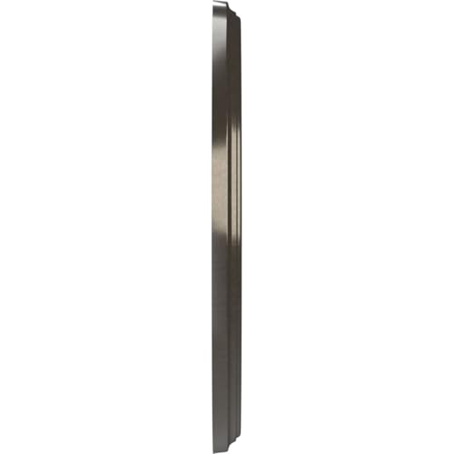 Image of Ekena Millwork CMP10BECCH Berkshire Thermoformed PVC Ceiling Medallion (Fits Canopies up to 4 1 /2 inch), 10 inchOD x 3 1 /2 inchID x 3 /4 inchP, Metallic Charcoal