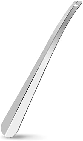 Metal Shoe Horn, Long Handled Shoehorn for Men, Women, Kids, Seniors, Pregnancy, Boots and Shoes, Heavy Duty Stainless Steel Shoe Horn