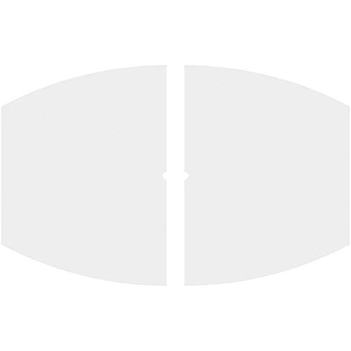 Image of Ekena Millwork CMP38X25KY2-01000 Kailey Architectural Grade PVC Contemporary, Two Piece Urethane Ceiling Medallions 38 inchW x 25 3 /8 inchH x 1 inchID x 20 1 /2 inchC x 1 inchP