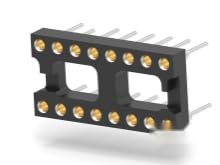 TE Connectivity/Buchanan Brand, 816-AG10D-ES-30Pack, Conn DIP Socket SKT 16 POS 2.54mm Solder ST Thru-Hole Tube
