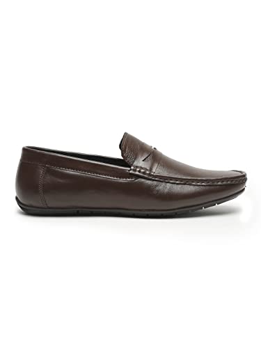 Image of Teakwood Genuine Leather Formal Loafers Office Shoes for Men