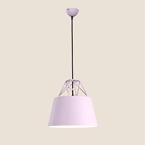 Plafonnier lampe de chevet suspendus rose 30x30cm cuisine salon
