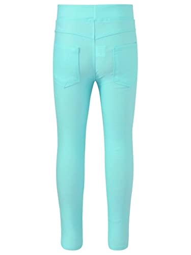 Kids Girls Classic Soft Comfortable Cotton Spandex with Elastic Waistband Leggings Yoga Stretch Pants2