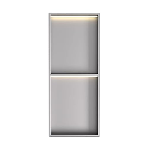 Wodoodporna półka ścienna prysznicowa ze stali nierdzewnej gotowe do przechowywania w łazience nizer konstrukcja wpuszczana 700 x 280 x 125 mm trwałe i stylowe rozwiązanie łazienkowe
