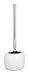 Produktbild WENKO 19498100 WC-Garnitur Pebble Stone White - WC-Bürstenhalter, 12,2 x 37 x 10,7 cm, weiß