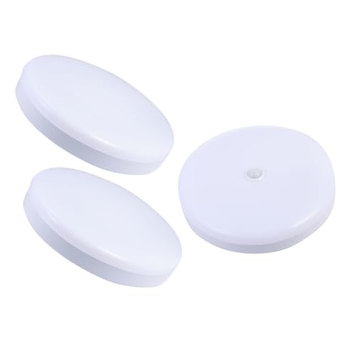UKCOCO 3 Piezas Sensor de luz plafones led plafón led iluminacion led lampara quitamiedos foco plafon led luz de techo de noche lámpara de techo luz de techo llevada el plastico