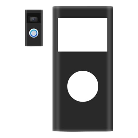 Silicone Skin Case Cover Compatible with Ring Video Doorbell (2nd Gen & Battery Doorbell Plus), Silicone Cover Durable, Weather, UV, Rain Resistant Cover