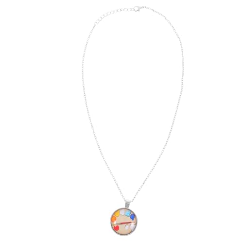 Collier palette de peinture robuste en alliage de zinc, l'accessoire d'art qui ne ternit pas