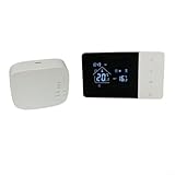 HEIBTENY R11 Kabelloser Heizkessel-Thermostat mit großem Bildschirm, wöchentlich programmierbar, für intelligente Temperaturregler, für Heizung zu Hause, ± 1 °C, Genauigkeit, App-Fernbedienung (kein