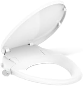 Kohler PureWash M300 Manual Elongated Bidet Toilet Seat, Chrome Handle, Quiet-Close Lid Prevents Slamming, Toilet Bidet, Easy Installation with Quick-Release Hinges, Self-Cleaning Wand