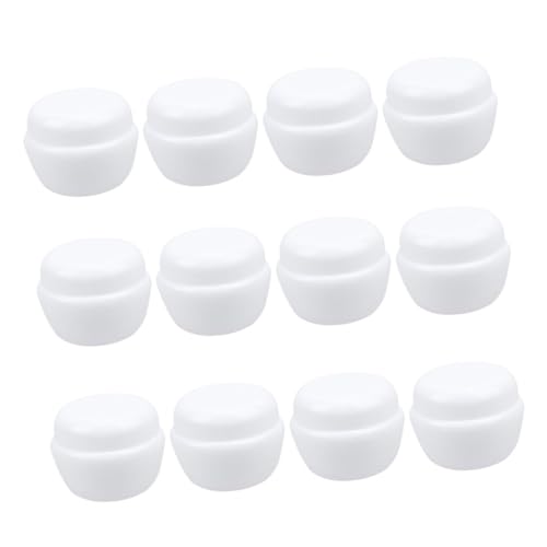 minkissy 25 Piezas Tarro De Crema De Champiñones Cremas Embalaje De Tarro De Crema Redondo Mini Envases Cosméticos Recipiente Envases Cosméticos De Viaje El Plastico