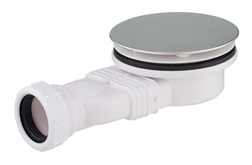 Bonde de douche ultra plate diamètre 90 mm pour receveur extra plat hauteur de reserve 60 mm | Evacuation tube PVC 40 mm ecoulement 41 litres/minute NOYON & THIEBAULT