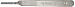 Feather 2977#4 Surgical Blade Handle, Flat with Corrugated Grip, Fits Blade Sizes # 20, 21, 22, 23, 24, 100 mm Long