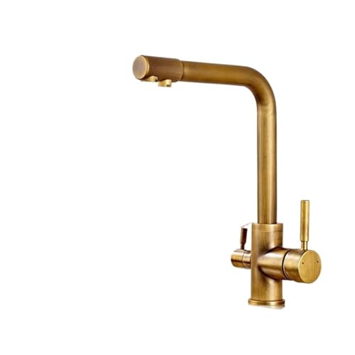 Filtre de robinet de cuisine beige pour une eau saine lors de la préparation des repas